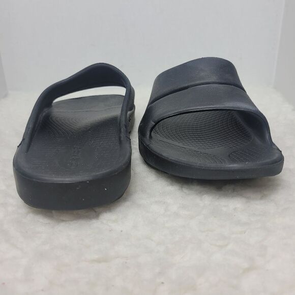 Oofos OOahh Sport Flex Mens Slide Size 9 Recovery Sandals Black main image 7